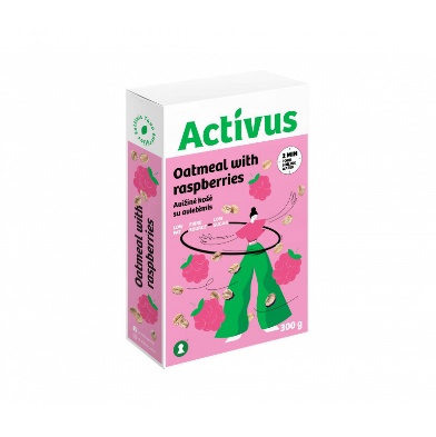 Activus avižinė kosė su avietėmis 300g