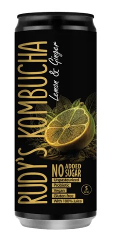 Rudy's Kombucha "Lemon&Ginger", 0.33l