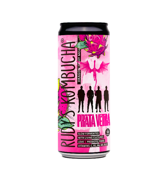 Rudy's Kombucha "Red Dragon Fruit Mojito", 0.33l