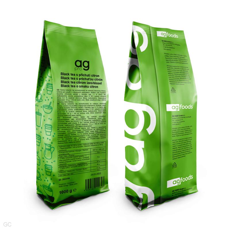 AG PRO Black tea peach flavour 1kg