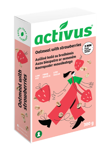 [2008995] Activus avižinė kosė su braškėmis 300g